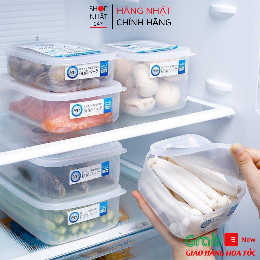Hộp đựng thực phẩm bằng nhựa PP cao cấp có lớp AG+ kháng khuẩn Hàng nội địa Nhật