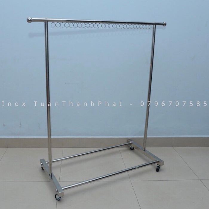 Sào phơi đồ INOX đơn 1 Sào - Loại túi lắp ráp cao cấp có bánh xe - INOX TUẤN THÀNH PHÁT