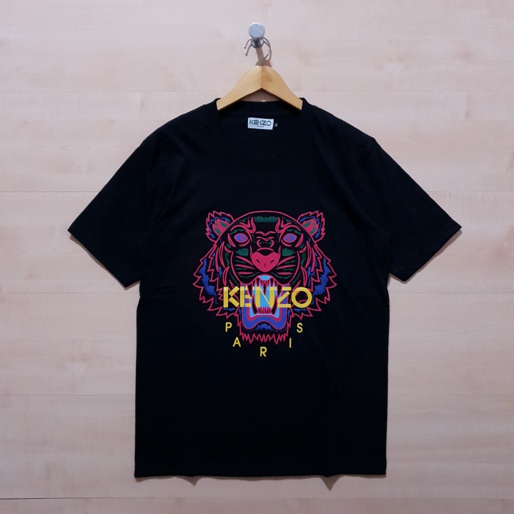 Áo Thun KENZO TIGER RGB TEE Áo Thun Đen