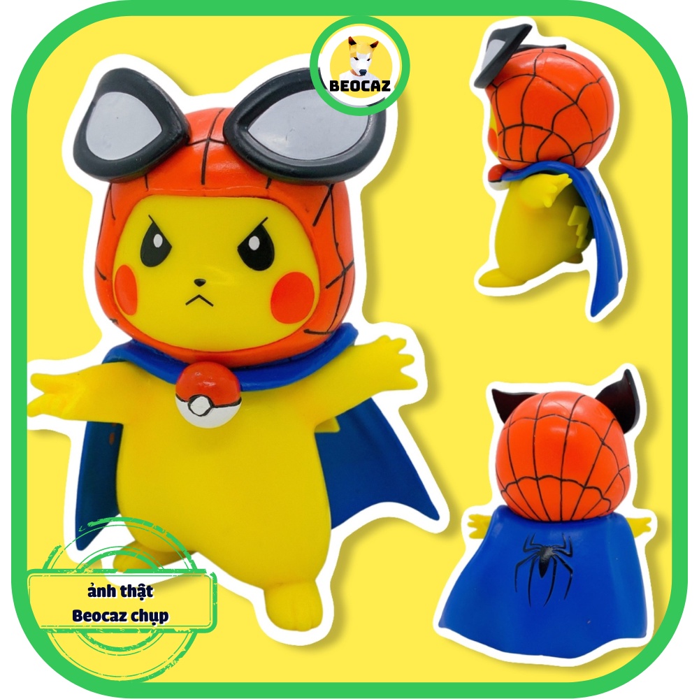 Mô hình Pikachu dễ thương Naruto Jiraiya Mandara cosplay linh vật độc đáo đồ chơi Beocaz bền màu an toàn