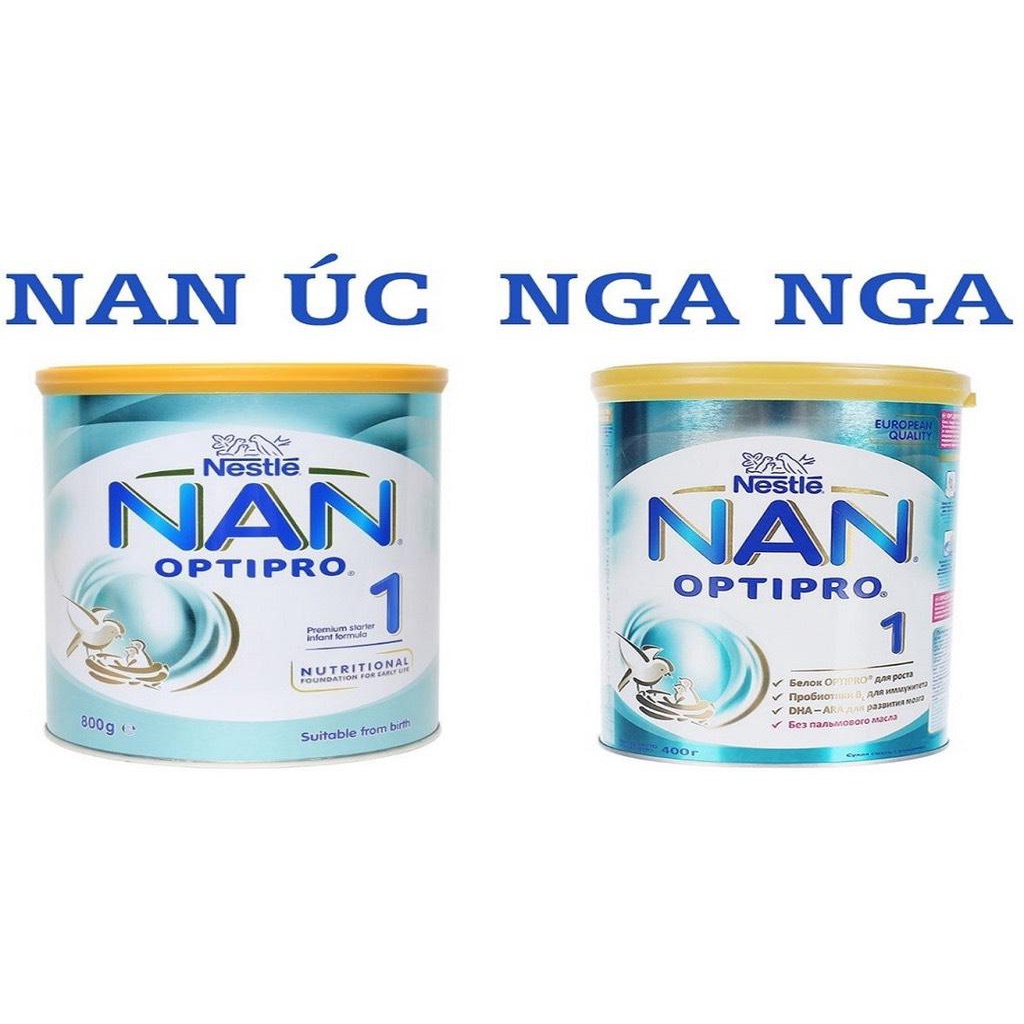 SỮA NAN ÚC 800GR ĐỦ SỐ 1-2-3 chính hãng