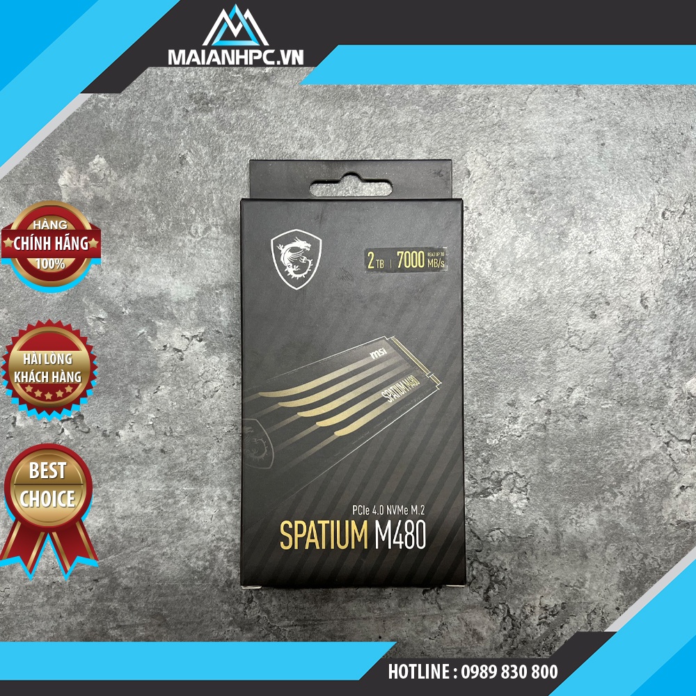 SSD MSI Spatium M480 PCIe 4.0 NVMe M.2 2TB