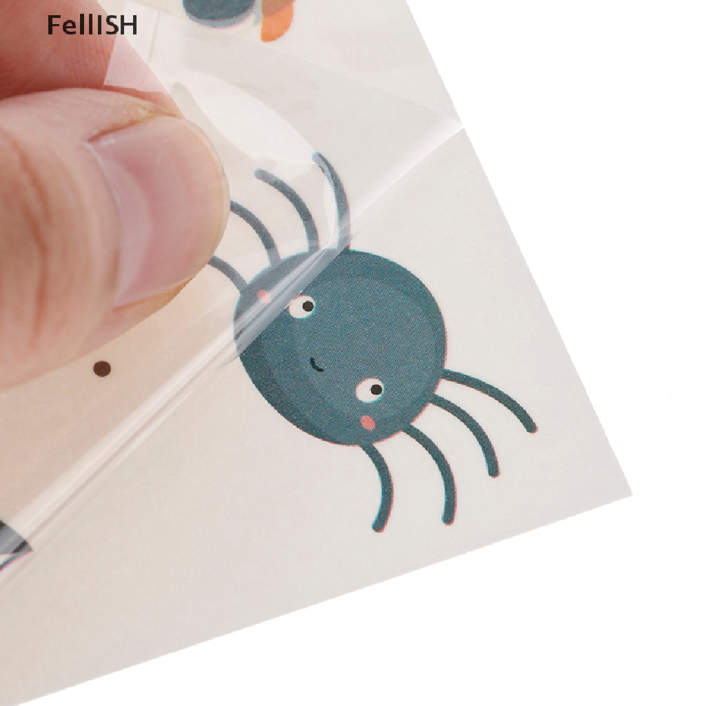 Set 10 Tấm Hình Xăm Dán Phát Quang Phong Cách Phù Thủy Halloween Độc Đáo 439br