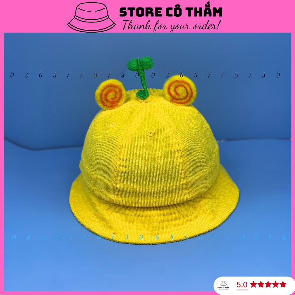 MŨ BUCKET MẦM CÂY, NÓN RỘNG VÀNH PIKACHU DÀNH CHO BÉ VÀ NGƯỜI LỚN CHẤT QC DÀY