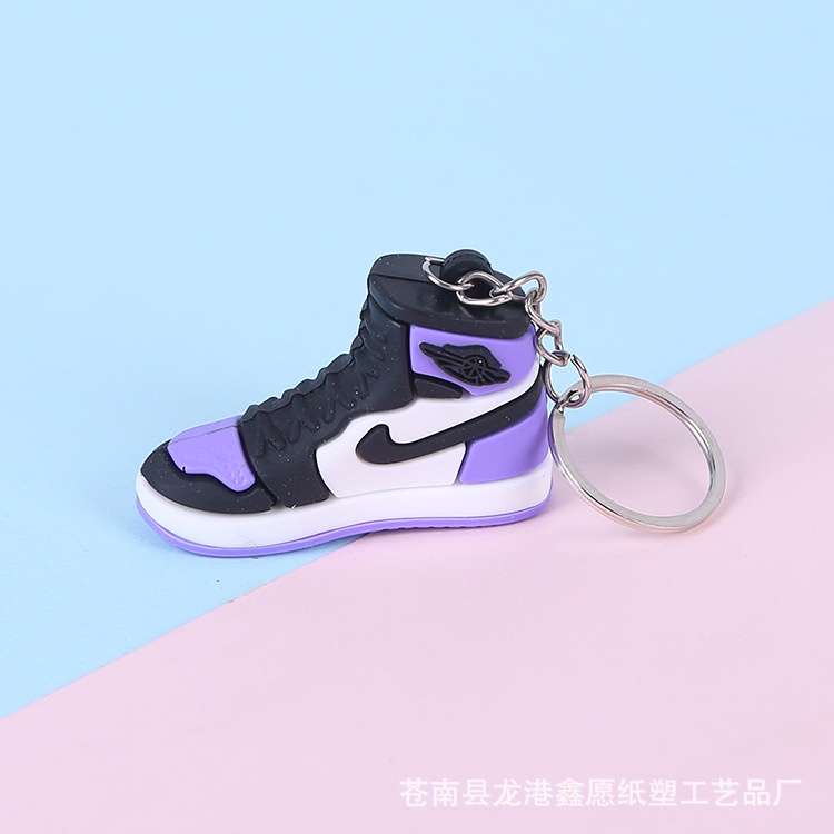 Móc Khoá Giày Mini Sneaker Jordan Nike Air 1 Hight (Thiết kế 3D) PVC Dẽo Cao Cấp Theo Xu Hướng Thời Trang Tỉ Lệ 1:6