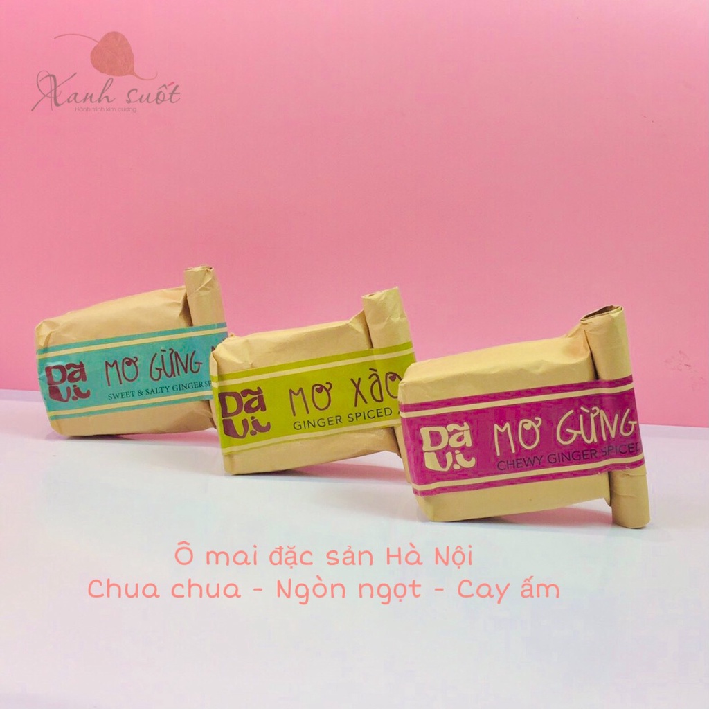 Ô mai đặc sản Hà Nội - Mơ gừng/Mận xào cay/Sấu bao tử - Chewy Ginger Spiced Apricot/Dríed Plums- 300g