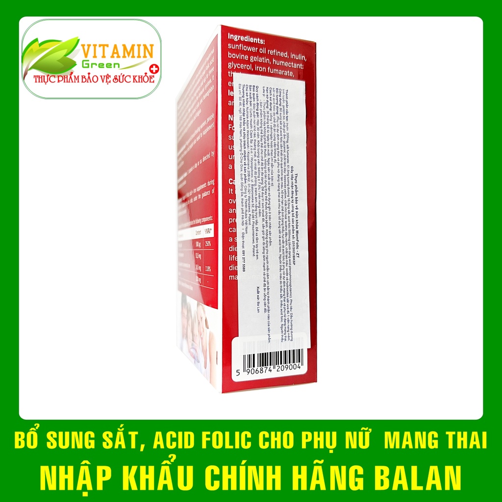 SẮT CHO BÀ BẦU MOMFOLIC-ZT | NHẬP KHẨU CHÍNH HÃNG BALAN