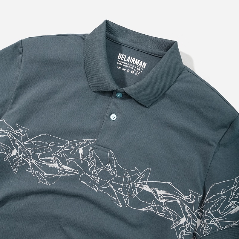 Áo thun polo nam cổ bẻ WOLY chất Cotton 4 chiều thấm hút co giãn PLIN0007 - BELAIRMAN