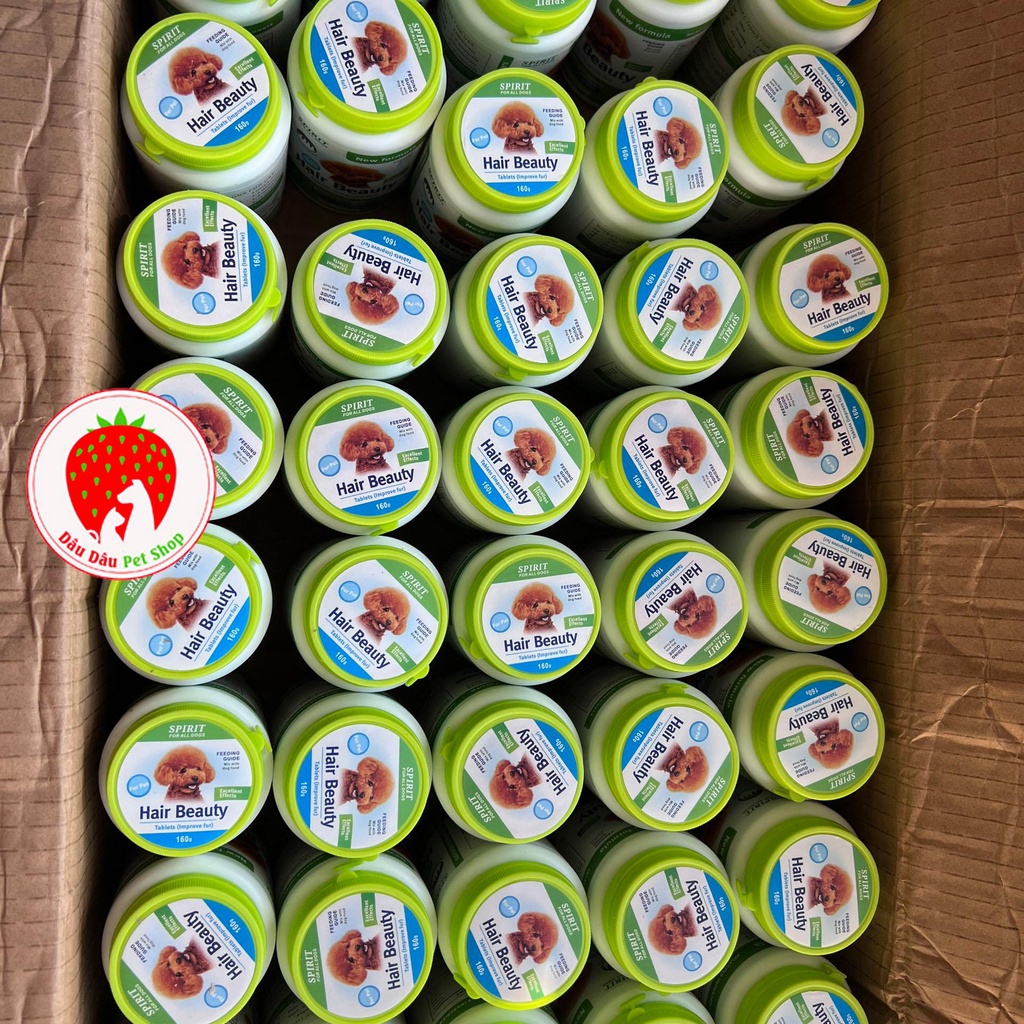 Viên dưỡng lông cho chó Hair Beauty Khối lượng 160g