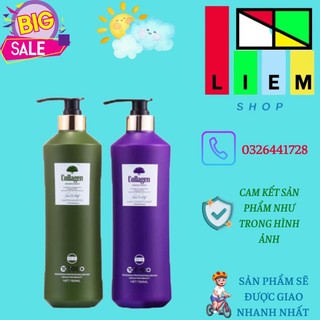 Cặp Dầu Gội Đầu Dầu Xả COLLAGEN TOCO 785ML CHÍNH HÃNG – Thơm , Phục hồi, kích thích mọc tóc, mềm mượt