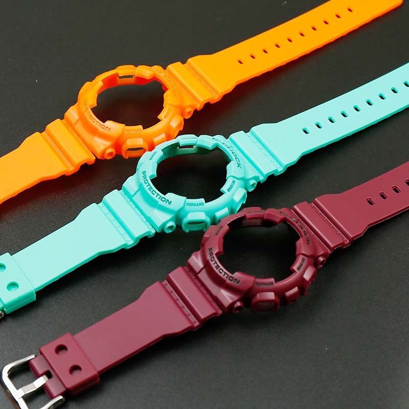 Bộ Dây Đeo + Hộp Đựng + Vít Bằng Silicone Cho Casio G-SHOCK GMA-S110 120 130
