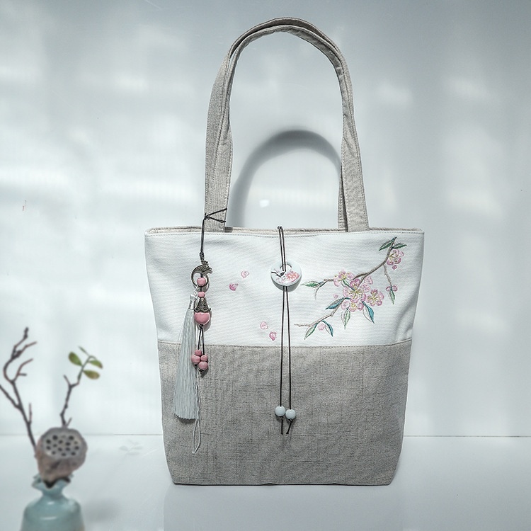 Túi tote thêu cổ phong