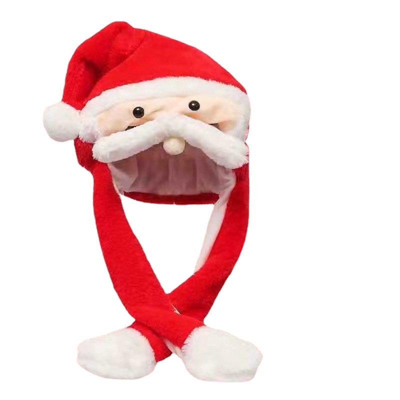 Mũ Ông Già Noel Tuần Lộc Đội Mũ Có Tai Phát Sáng Trong Đêm Giáng Sinh