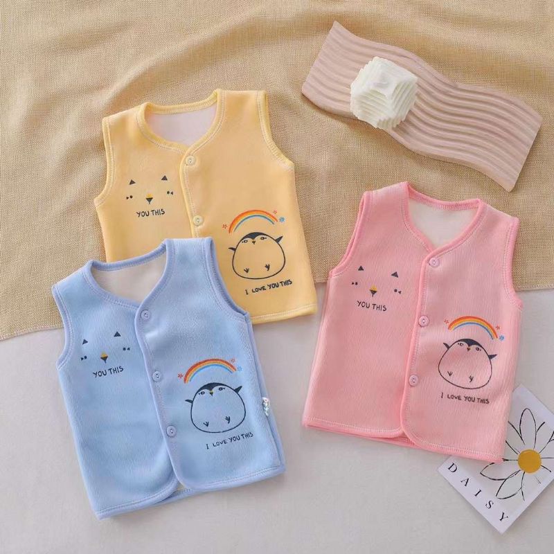 Áo gile cho bé trai bé gái 5-11kg chất nhung siêu mềm mịn hàng Quảng Châu cao cấp