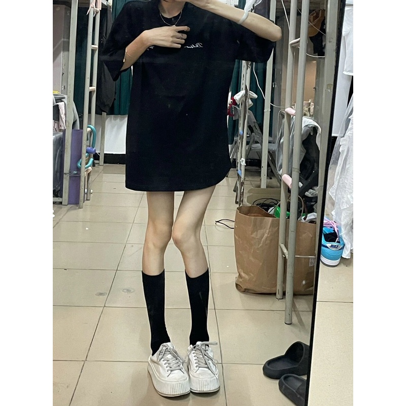 NRVP Áo Thun Unisex Mùa Hè Dáng Suông Tay Cộc Phong Cách Hàn Quốc Cho Nam Nữ