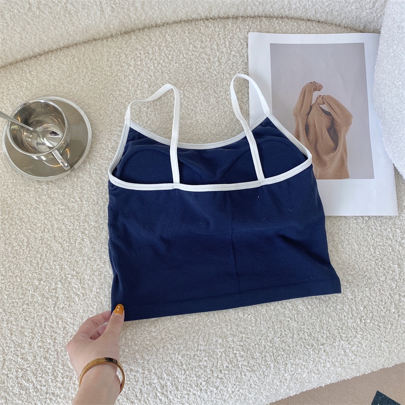 Áo thun SUXI 2 dây dáng ôm có mút đệm ngực thời trang hè cho nữ