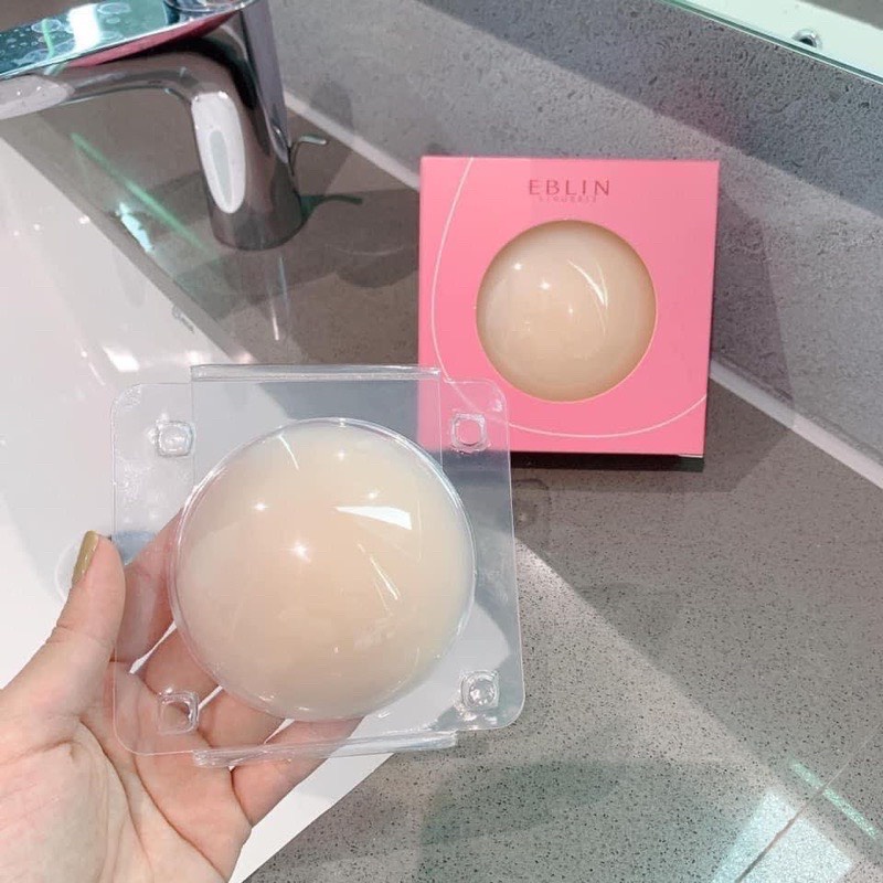 Hộp 6 Miếng Dán Ngực Nhiệt, Miếng Dán Ngực EBLIN Tự Thân Silicon, Không Keo Siêu Dính ZANA BRA D539