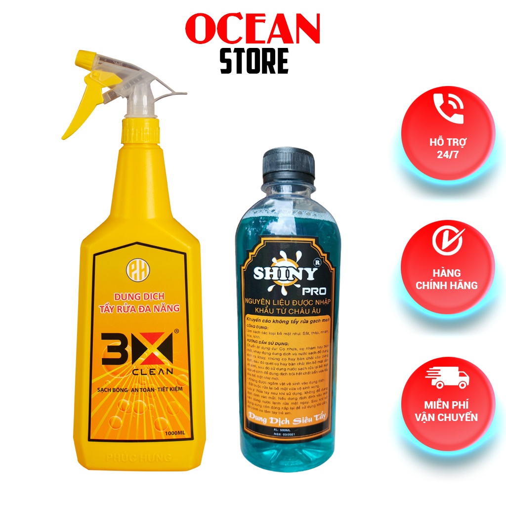 Dung Dịch Nước Tẩy Rửa Đa Năng Ô Tô, Xe Máy , Dùng Trên Tất Cả Các Bề Mặt, Tẩy Dầu Nhớt, Vết Rỉ Sét [ KÈM QUÀ TẶNG]
