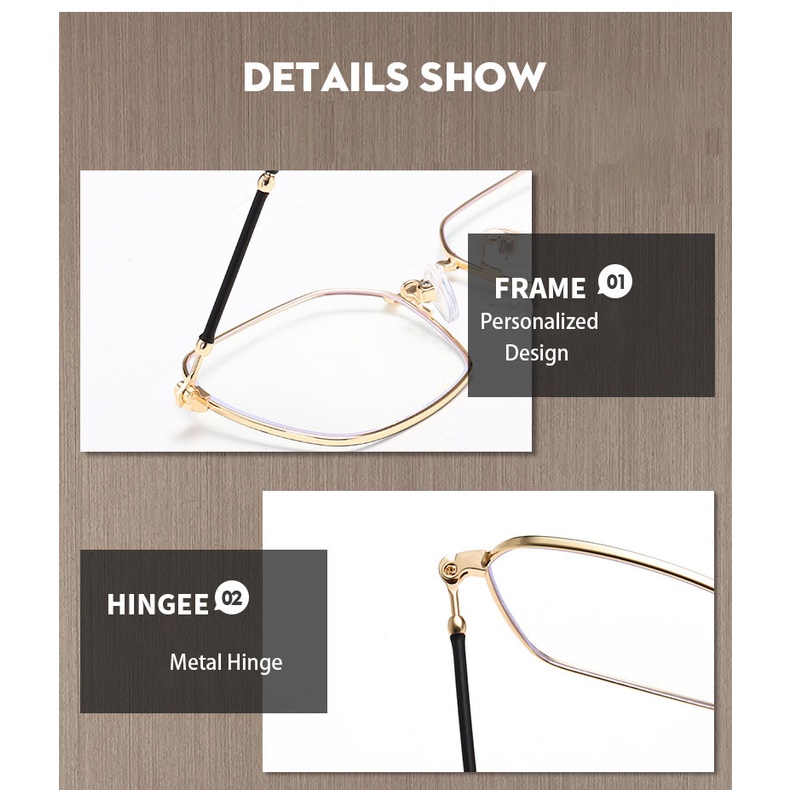 Kính Chống Bức Xạ Ánh Sáng Xanh Máy Tính Phong Cách Doanh Nhân Cho Nam Và Nữ