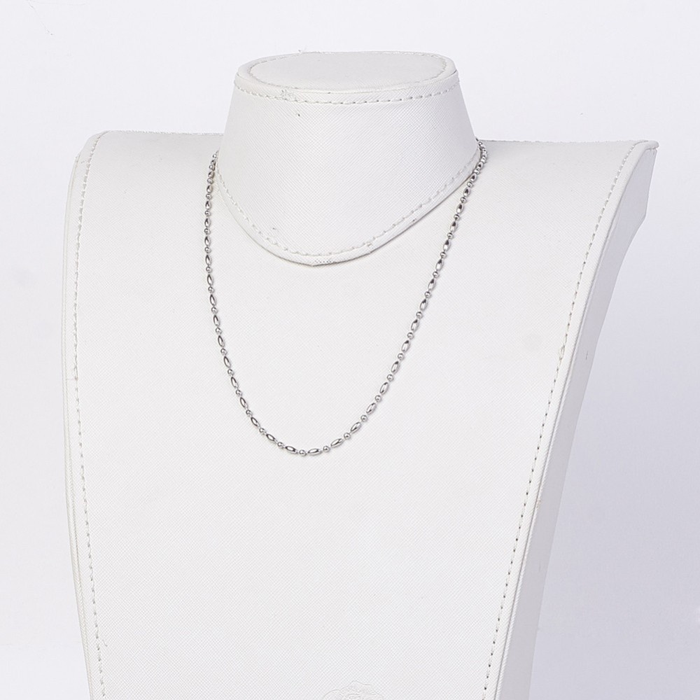 Set 2 Dây Chuyền Bằng Thép Không Gỉ Mạ Điện Kích Thước 18.1 inch
