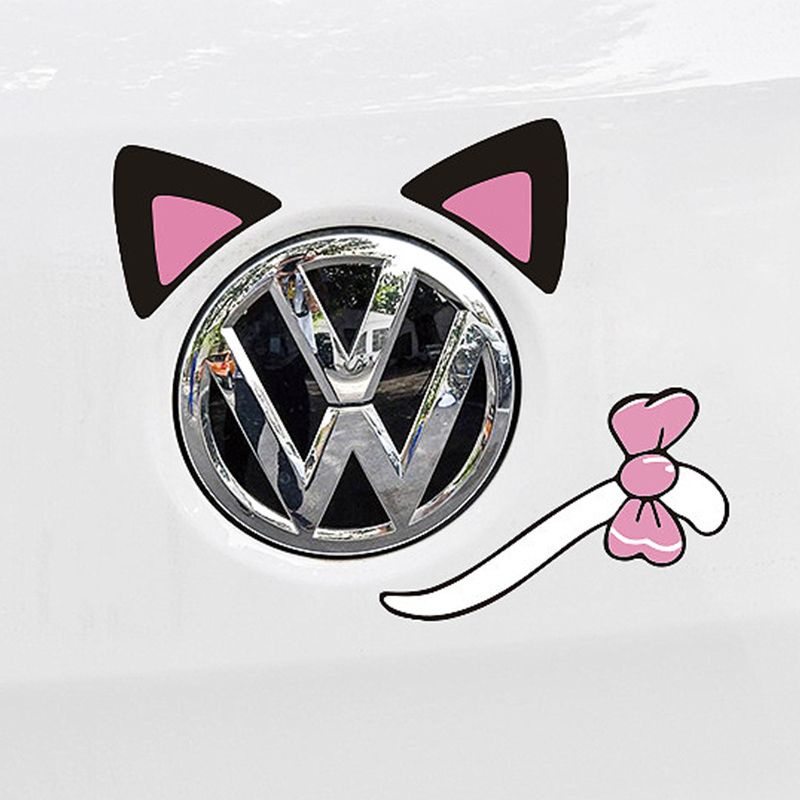 Logo Hoạt Hình Dán Trang Trí Bình Xăng Xe Hơi Chống Trầy Xước