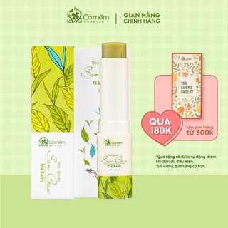 Son Dưỡng Môi Không Màu Gạo Trà Xanh Chống Lão Hóa Môi Cỏ Mềm 3,6g