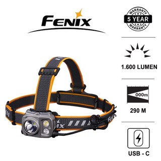 Đèn pin đội đầu fenix hp25r v2.0 sáng 1600 lumens chiếu xa 290m pin 21700 5000 mah sạc usb-c