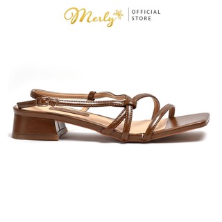 Giày sandal nữ gót thấp Merly 1463, Giày sandal size lớn