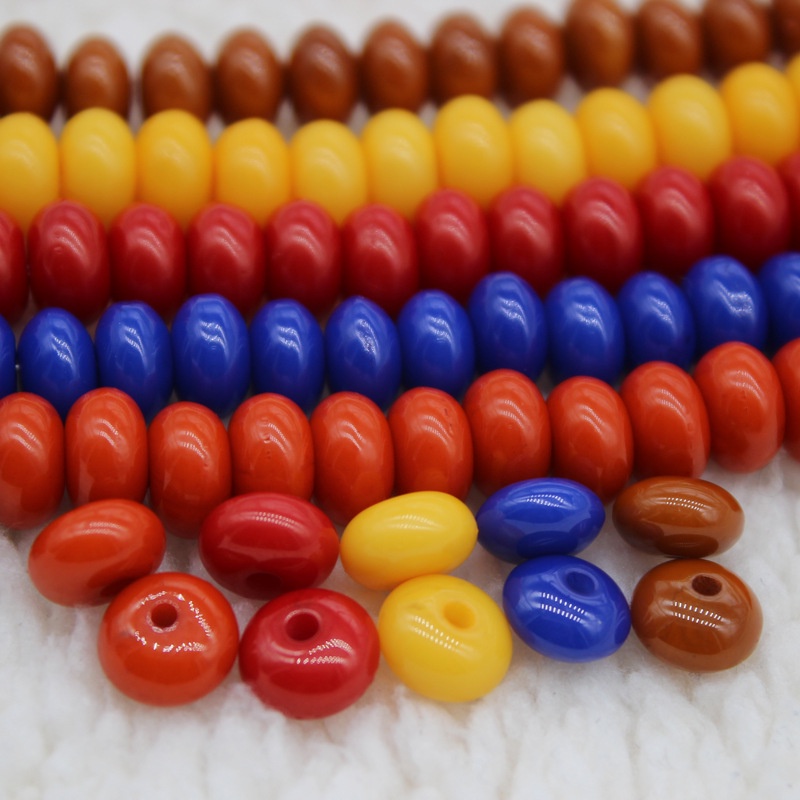 5 hạt xỏ chuỗi dạng mảnh đệm tròn 8m-10mm nguyên liệu làm trâm làm trang sức bông tai nhà thanh