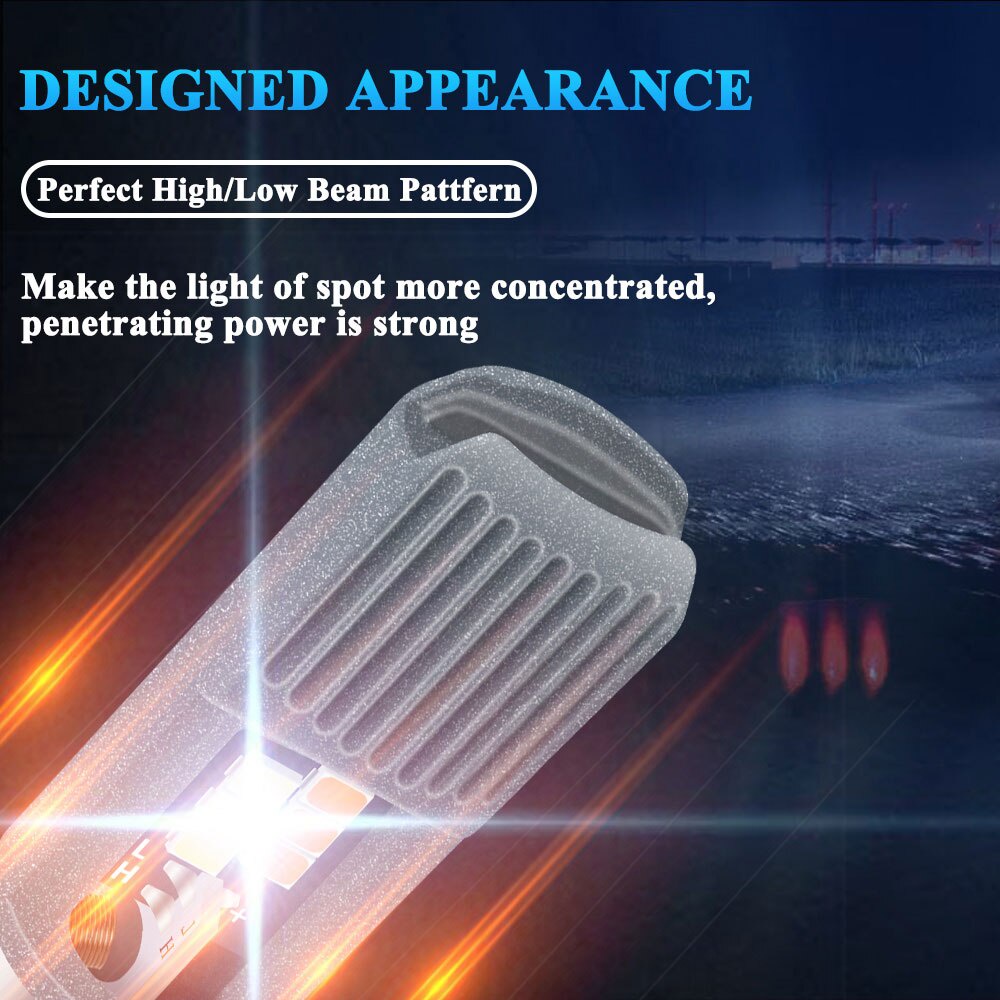 Đèn Pha Led T19 H4 BA20D AC H6 P15D H6W 12V 6000K Chuyên Dụng Cho Xe Mô Tô