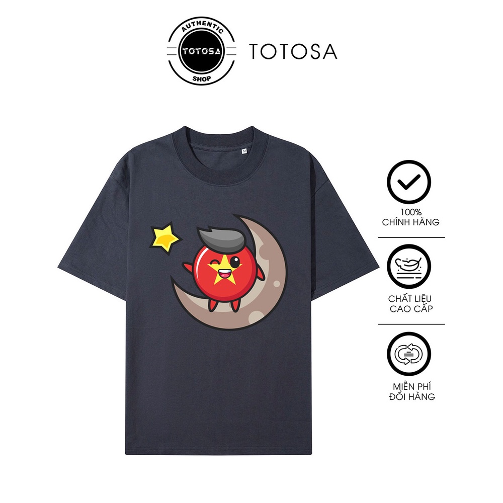 Áo thun in hình Totosa, Thun COTTON form rộng UNISEX AV201- Totosa