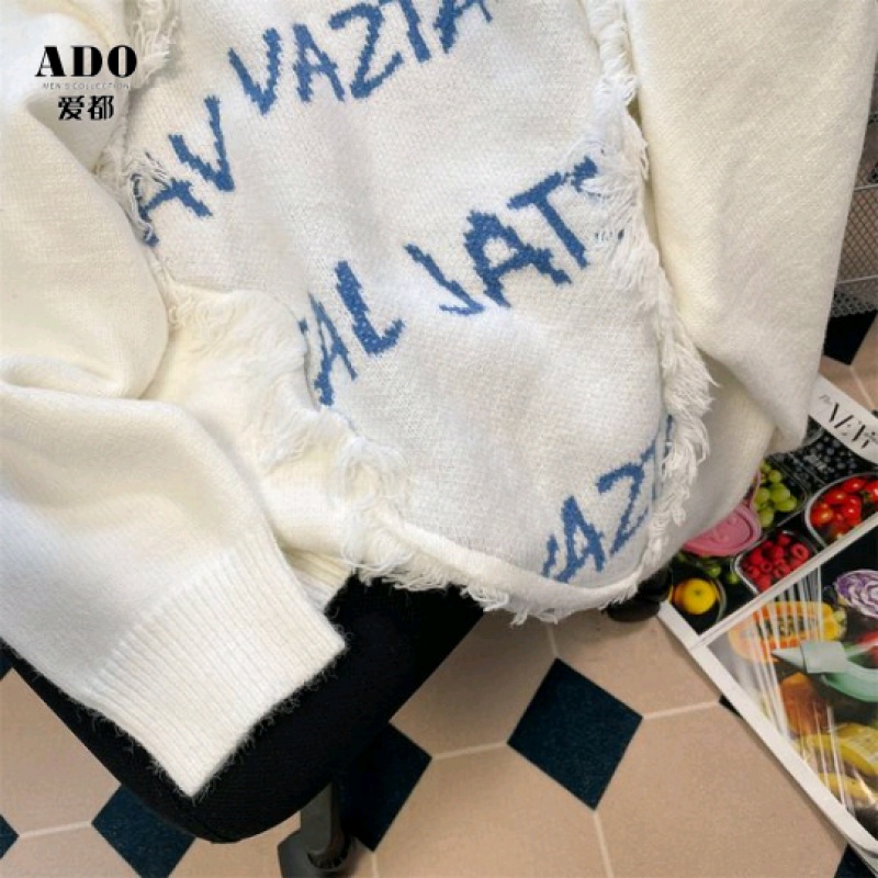 Áo Khoác Sweater Dệt Kim Kiểu vintage Nhật Bản Thời Trang Thu Đông Cho Nam Và Nữ