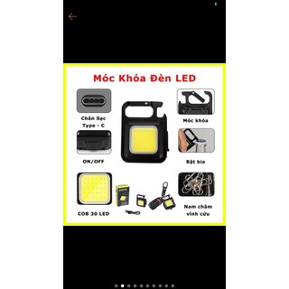 Đèn pin móc khóa led cob min