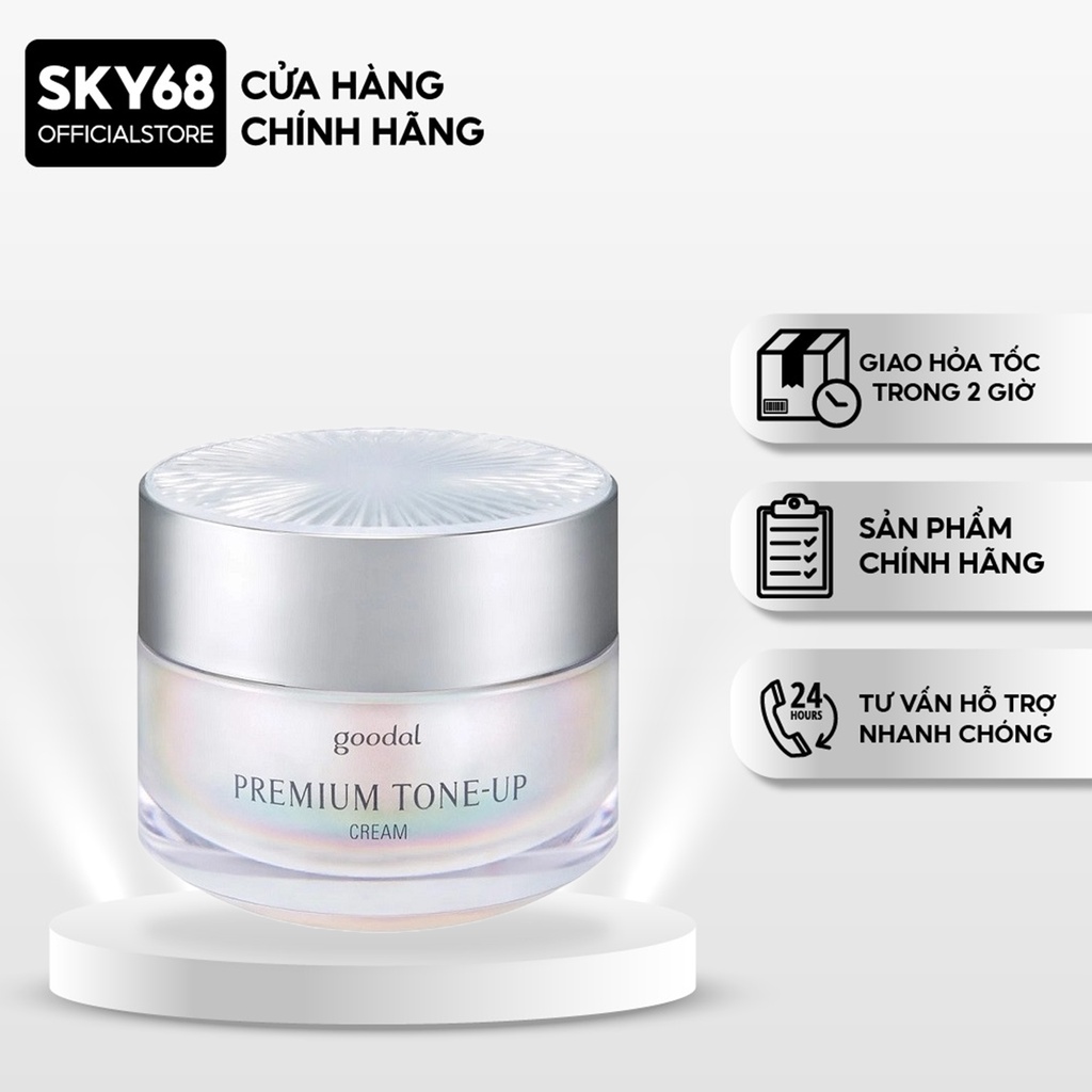 Kem Dưỡng Ốc Sên Trắng Da Và Nâng Tone Da Tức Thì Goodal Premium Snail Tone-Up Cream 10ml/30ml (MẪU MỚI)