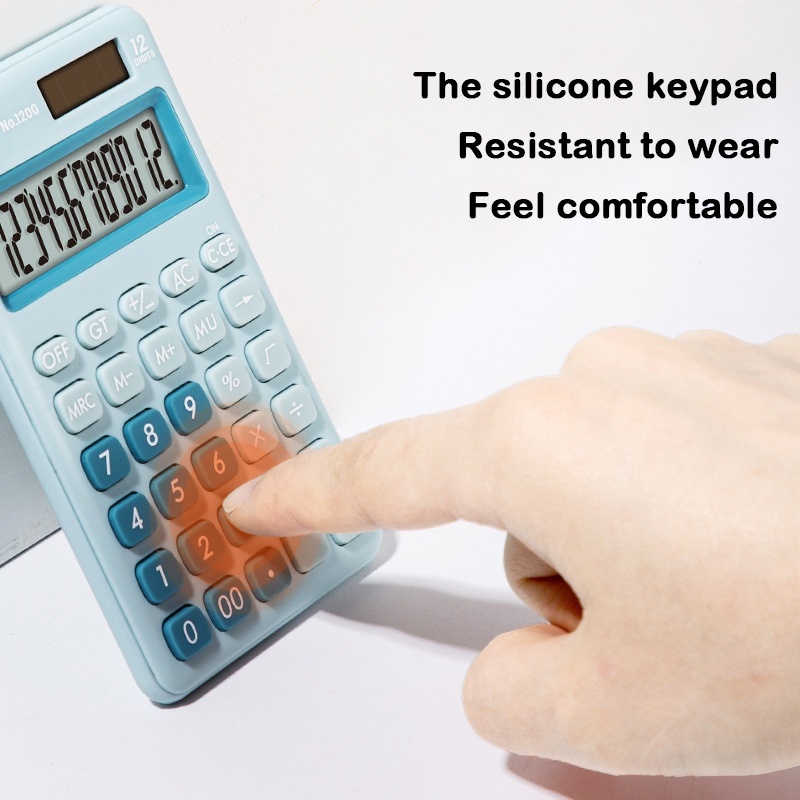 Máy Tính Xách Tay 12 Bit Màu Sắc Macaron Dành Cho Văn Phòng Trường Học