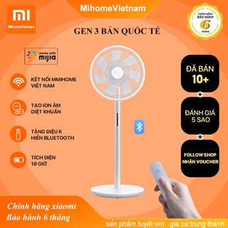 Quạt Đứng Tích Điện Xiaomi Smartmi Gen 3 Điều khiển qua App thông minh