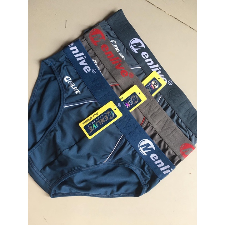 COmbo 03 Quần lót nam bản lớn -Menlive - quần sịp nam lưng bự thời trang -Kháng khuẩn, co giãn 4 chiều
