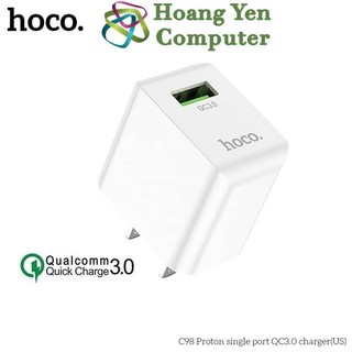 Cốc sạc nhanh mini quick charge 3.0 hoco c98 - bh 6 tháng | cốc sạc 18w - hoàng yến computer