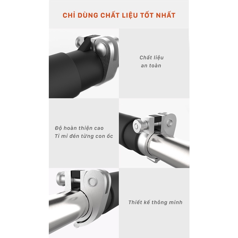 Xà đơn thế hệ mới FED-XM0103, 0104 – thép không gỉ + tặng kèm thước cân bằng Livo