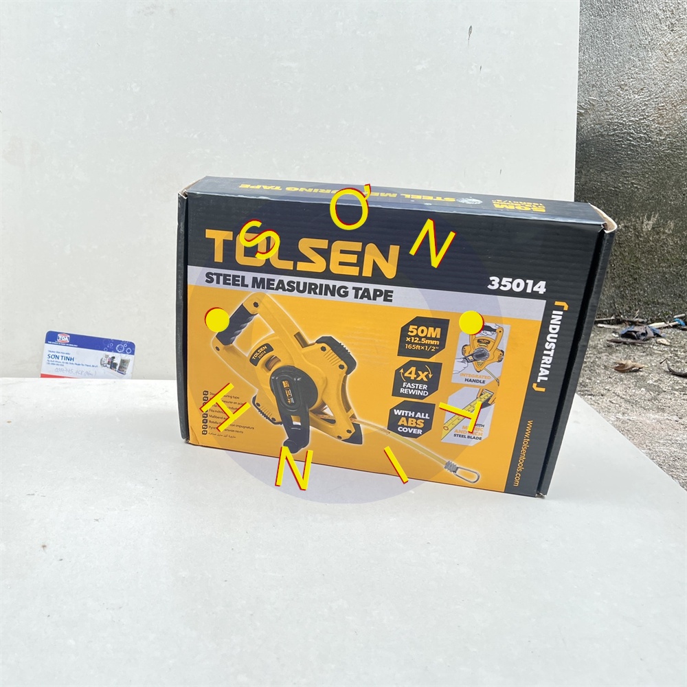 THƯỚC CUỘN  50m*12.5mm TOLSEN 35014 - HÀNG CHÍNH HÃNG