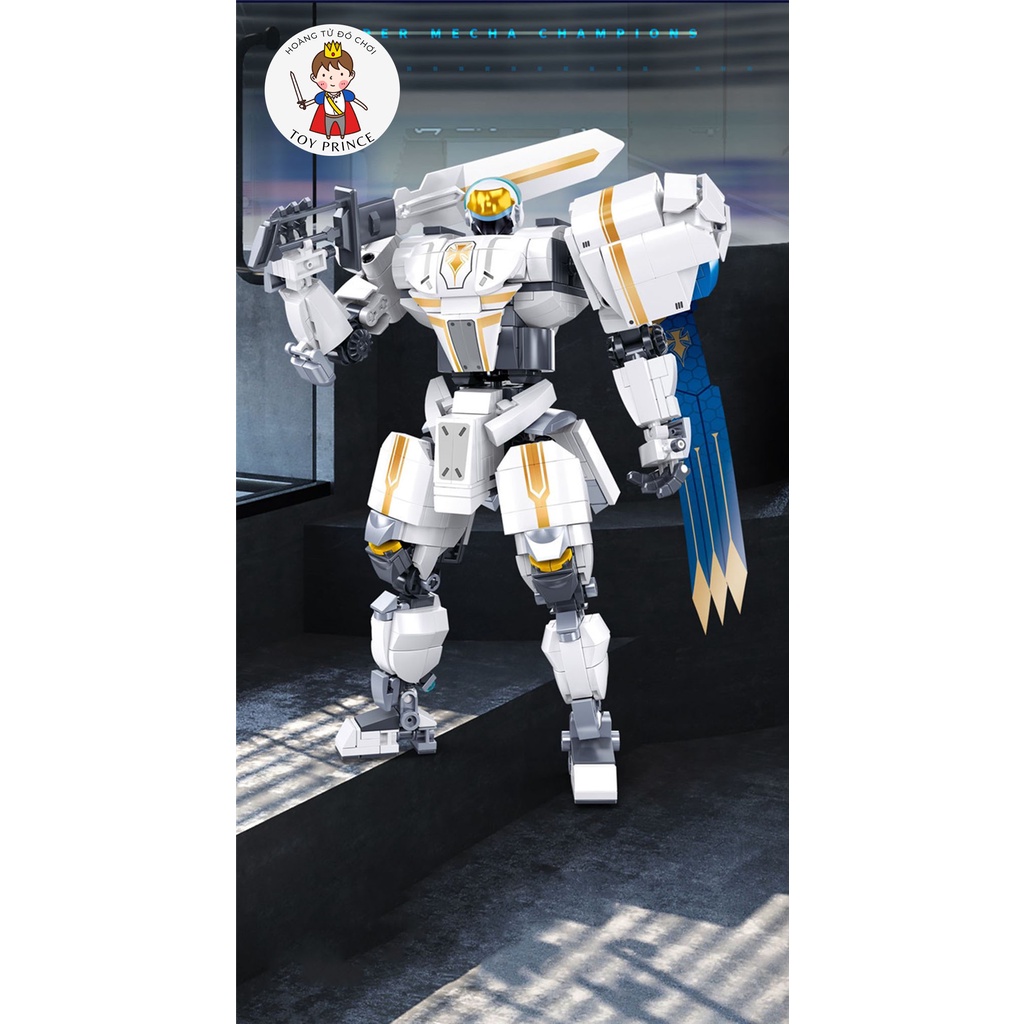 ĐỒ CHƠI LẮP RÁP PHÁT TRIỂN TRÍ TUỆ MÔ HÌNH NHÂN VẬT ARTHUR CỦA ROM TRONG GAME SUPER MECHA CHAMPIONS BANG BANG B1115