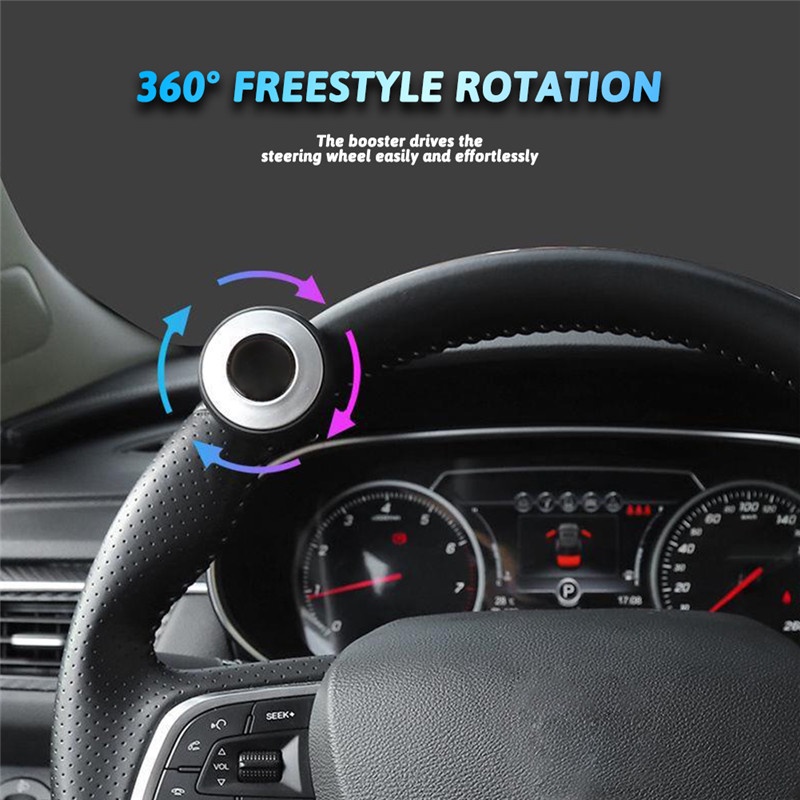 Núm Xoay 360 Độ Bằng Kim Loại Cho Vô Lăng Xe Hơi