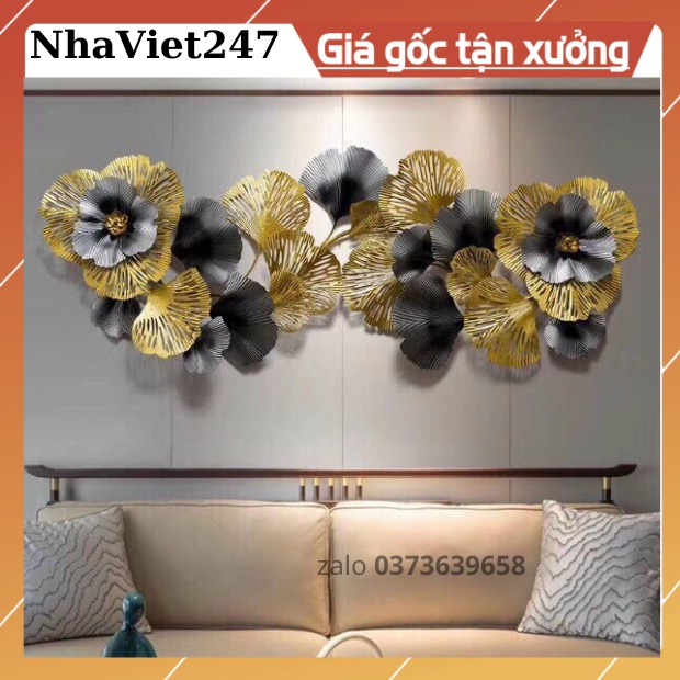 Tranh Sắt Treo Tường Trang Trí Nhà Cửa -Decor Tường Chất Liệu Kim Loại Cao Cấp - Phong Cách Hiện Đại ,Sang Trọng kt148cm