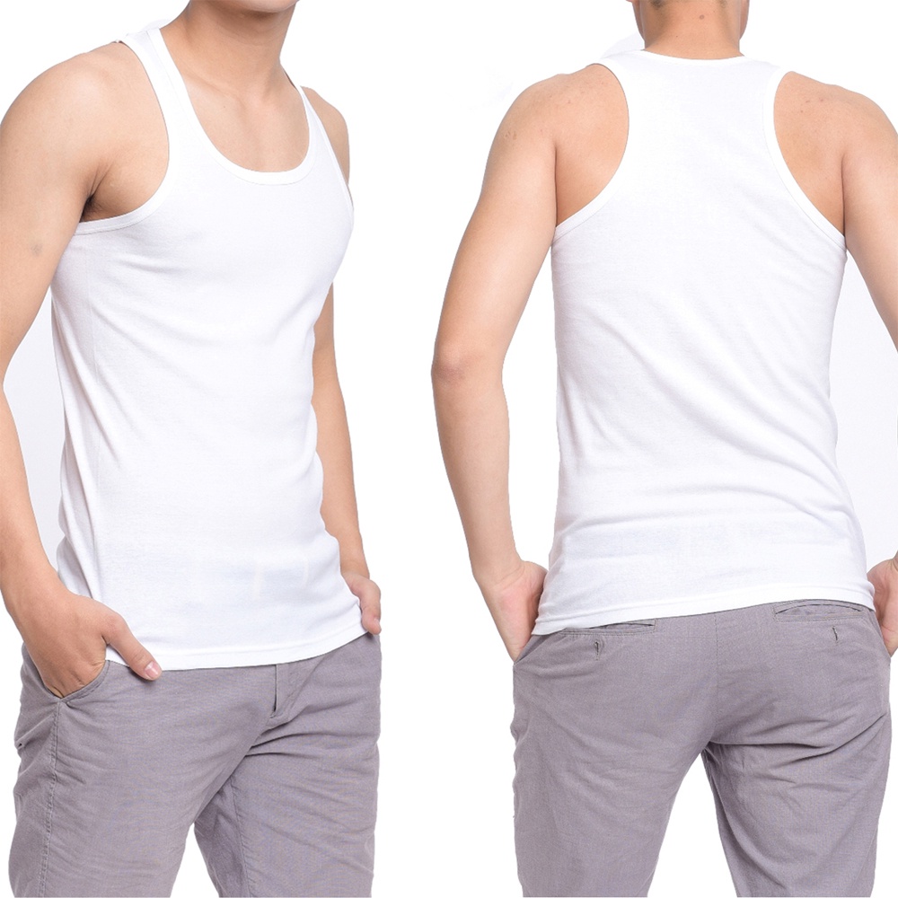 Áo Thun Nam Ba Lỗ Mặc Trong Áo Sơ Mi