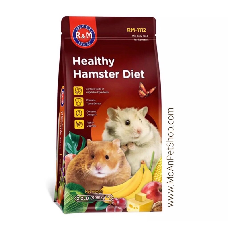 Thức Ăn Tổng Hợp Vỗ Béo R&M 1112 Healthy Diet cho Hamster | Thú Nhỏ 998.8gr