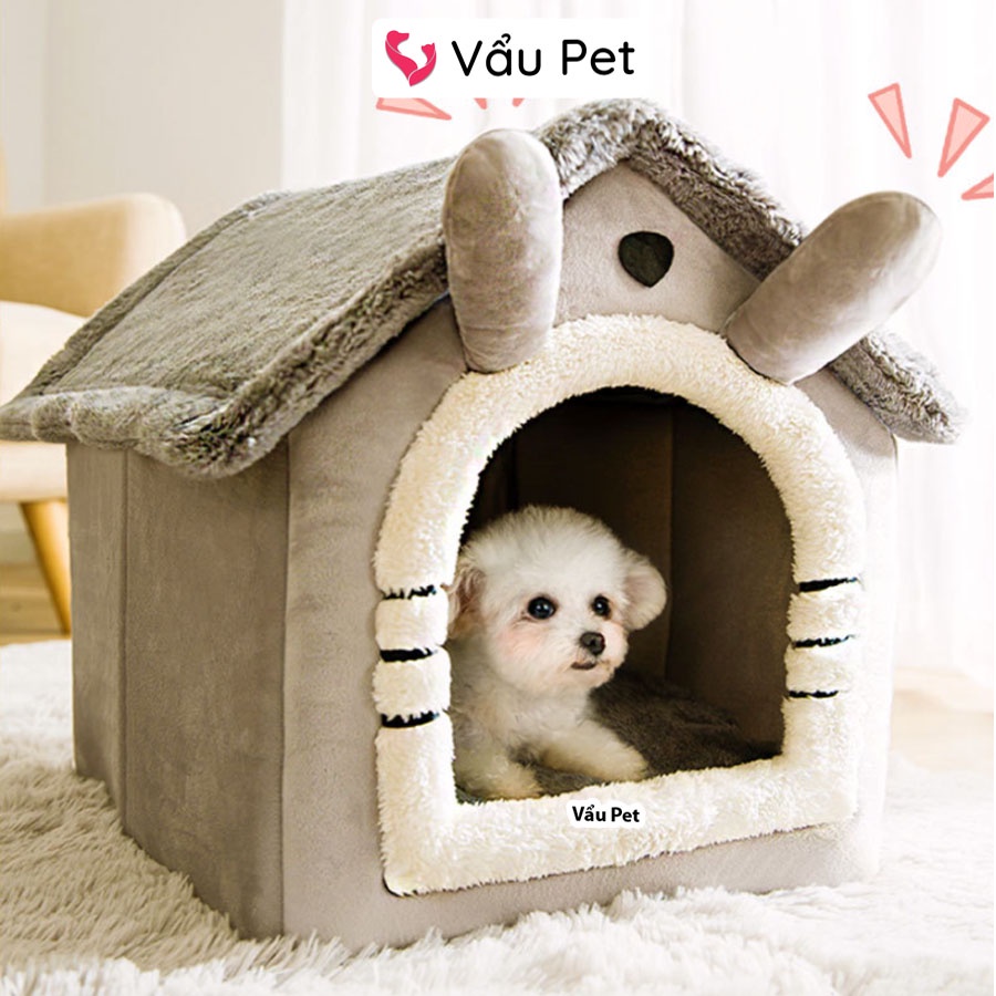 Nhà Đệm Cho Chó Mèo Êm Ái Cao Cấp - Nệm Cho Chó Mèo Thú Cưng Vẩu Pet Shop