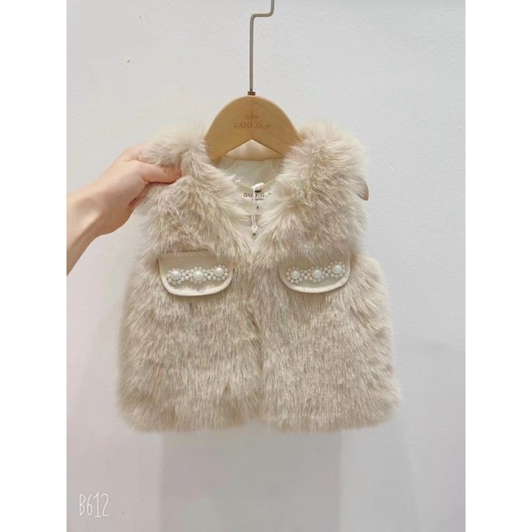 Áo khoác lông cho bé dáng gi-lê Hàn quốc 9-18kg