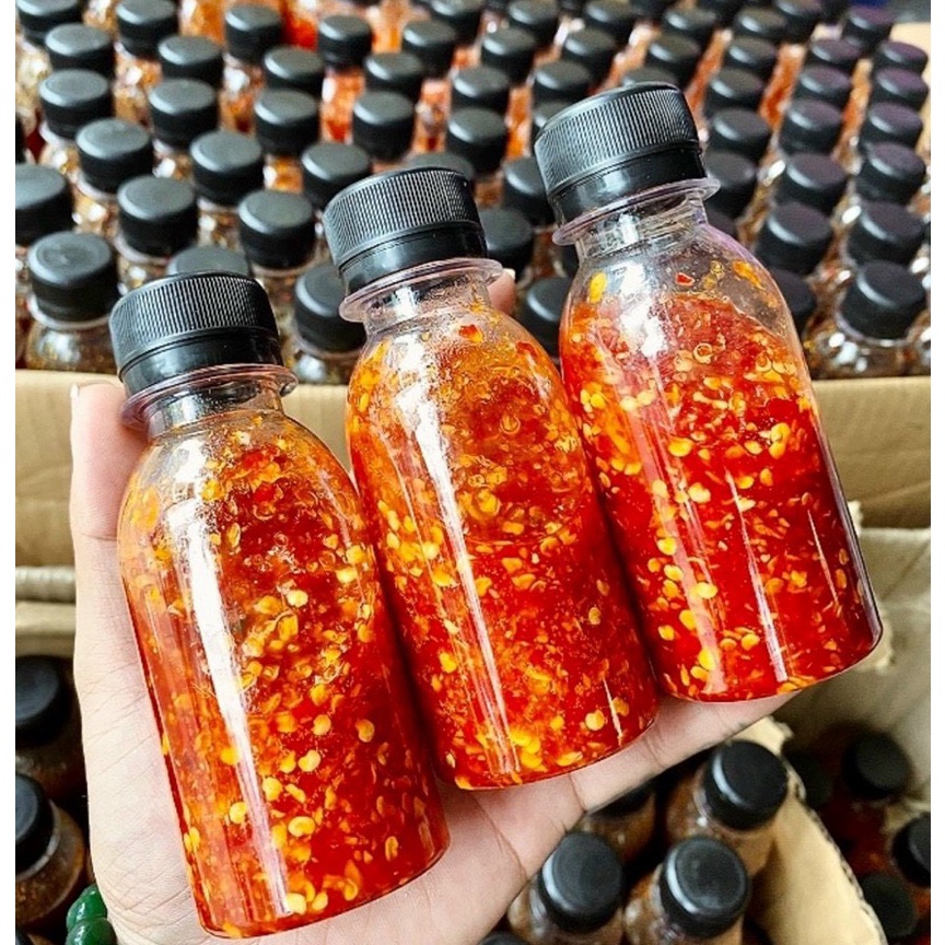 Chai sa tế ớt Cô Nga 100ml ăn kèm bánh tráng