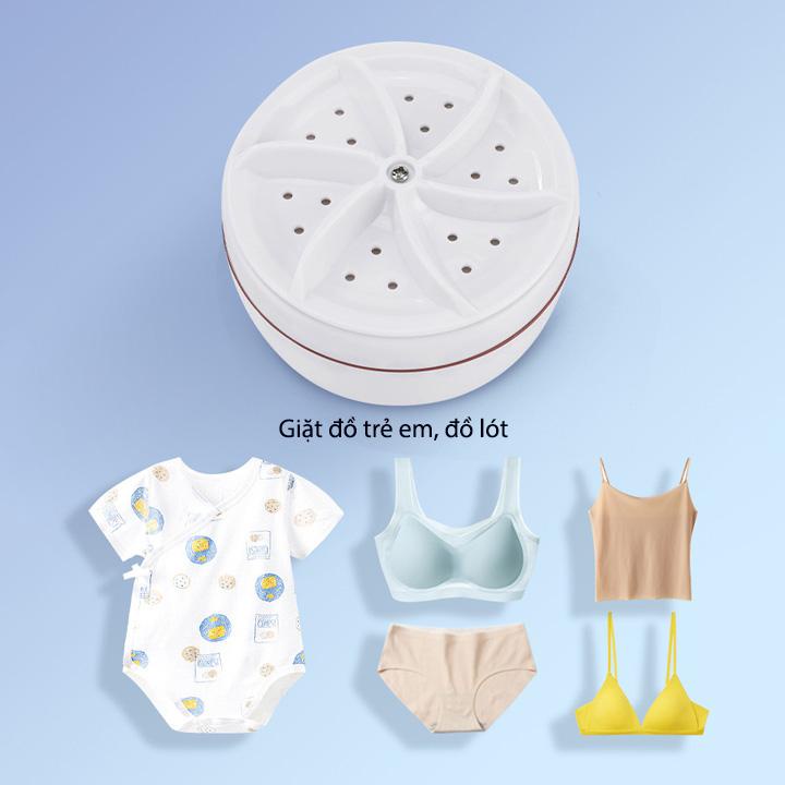 Máy giặt mini thông minh đa năng, giặt đồ lót, quần áo trẻ em, chén bát đa năng