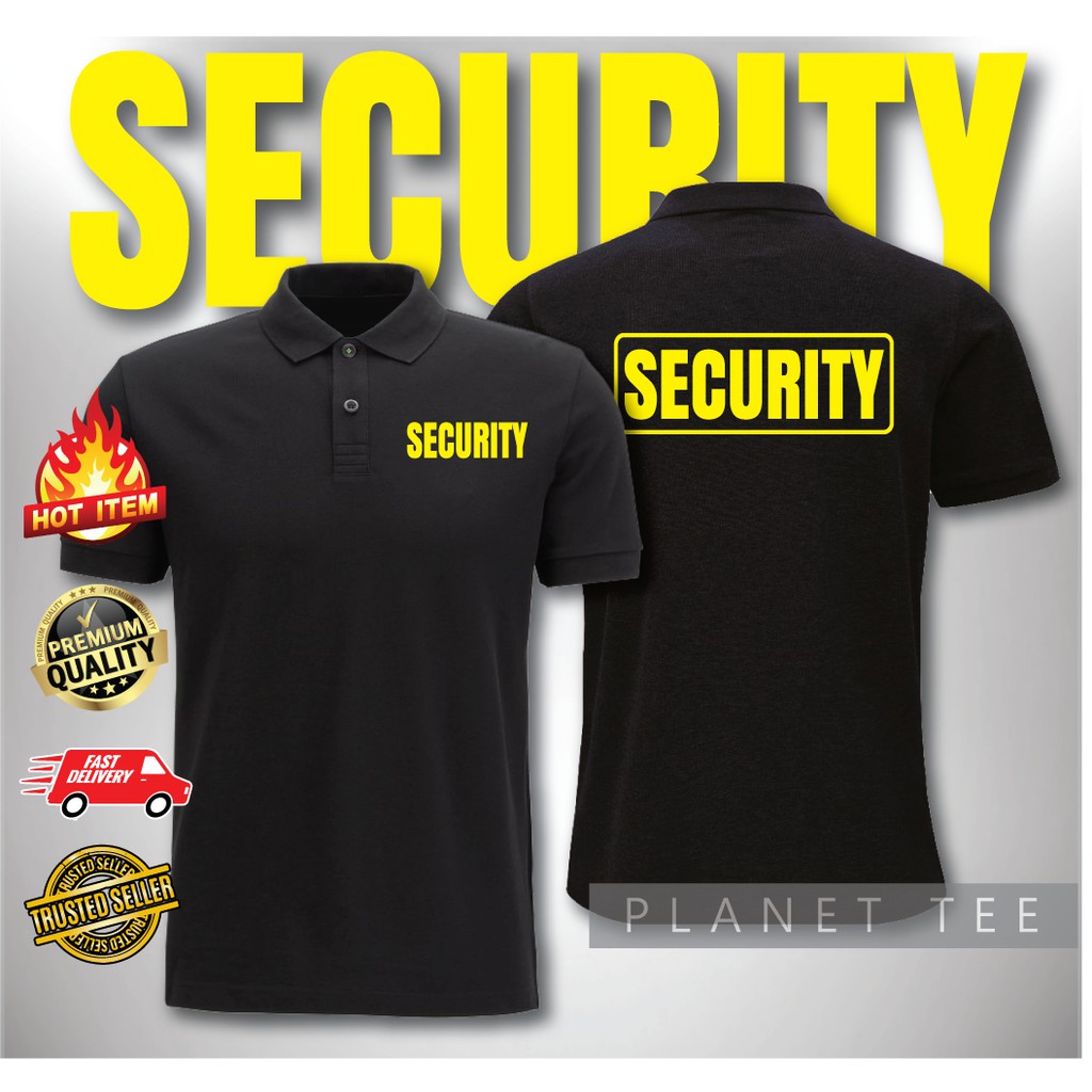 🇲🇾 Áo Thun Polo An Ninh Baju Sekuriti